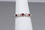 14k ruby and diamond ring