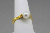 18k Pearl Fidget Ring