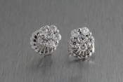 14k Flower cluster earrings 