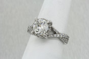 Platinum Diamond Halo ring