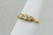 3 stone Diamond and 14k Ring