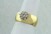 14k Flower Cluster Ring