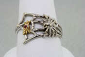 Spider web ring with Spider and Ruby bug