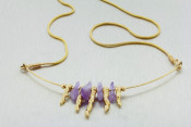 14k amethyst necklace