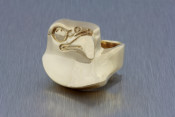 14k eagle head ring