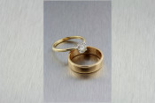 14k His and Her Wedding Set