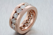 Rose Gold Diamond Band