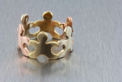 14k tritone paper children ring