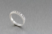 14k channel set ring