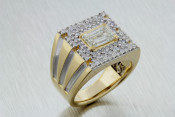 14k two toned diamond ring