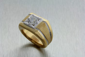 1ct 14k two toned ring
