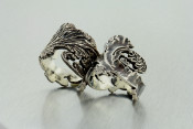 .925 His and Hers Silver Rings