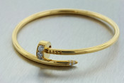 18k Nail bracelet bangle