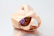 18k rose gold ring