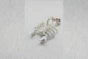 14k 3D scorpion pendant