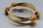 18k elk tooth elephant hair bracelet