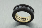 18k Black Diamond Ring