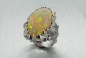 18k opal ring