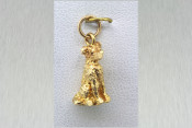 14k Golden retriever pendant