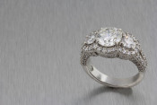 Platinum diamond ring