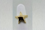 14k 3D star ring